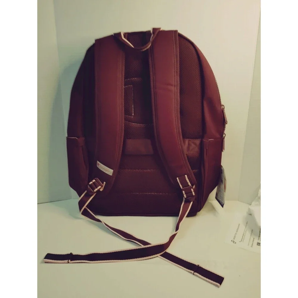 Champion Burgundy Kids Backpack Logo Zip, Laptop Sleeve, Reflective, Pockets